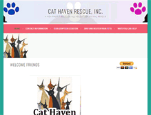 Tablet Screenshot of cathavenrescueinc.com